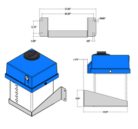 J.L. Wingert CWB Wall bracket for Compact Glycol Feed System