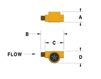 J.L. Wingert 3086 Sight Flow Indicator Bronze 3/4" NPT 125PSI @ 200°F with Installation Nipple